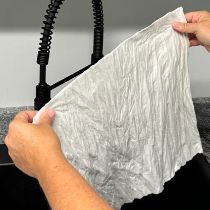 Water Leak Absorbent Pads – Heavy Duty Reusable Spill Mats for Under Sink, Basement, Garage & Appliance Leaks – Fast Wicking for Water, Oil & More, 16" x 18" - 20 Pack