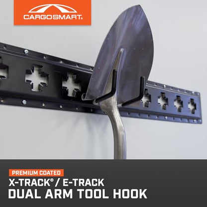 Dual Arm Tool Hook - Grey Powder Coat 1 Pk - style: Dual Arm Tool Hook