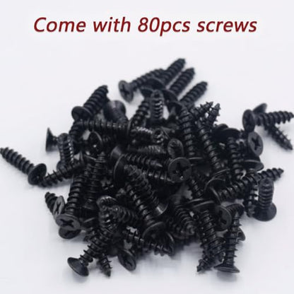 20pcs T Flat Shape Braces Corner Bracket, 60x60 mm Decorative Corner Brackets Mending Plate, Stainless Steel T-Shaped Bracket for Wood Furniture Fixing - size: T Black 60x60 mm