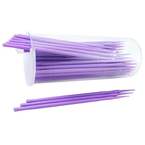 ATLIN Touch Up Paint Brushes, 100 Pack of 1.5mm Disposable Micro Applicators for Automotive Paint Chip Repair
