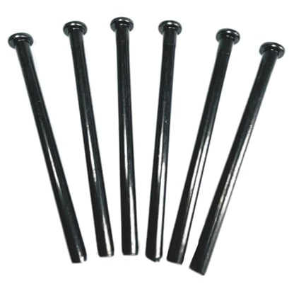 6pcs 3 inch Interior Door Hinge Pins for Doors 3 Inches Oil Rubbed Bronze Pins Screws Replacement Closing,Black - size: 3 Inch