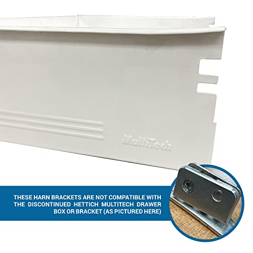 Rok Hardware Harn Impaz Drawer Box Slide Runner Left Clip On Screw On Front Fixing Bracket (Left Side - HICOSOLB) - style: Left Side - HICOSOLB