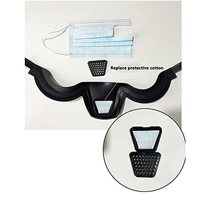Super Protective Face Shield,Anti Fog Mask,Adult Clear Face Shield,Plastic Face Mask（Grey） - color: Grey