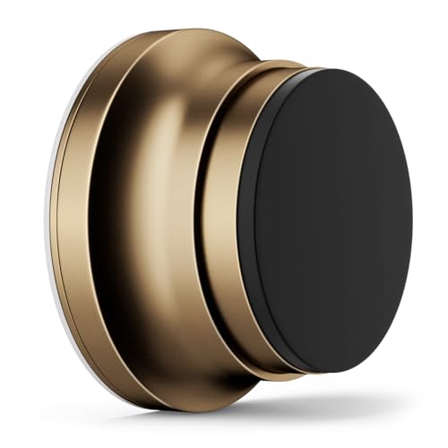 Door Stoppers for Wall, 1.65 x 0.9 Inch Door Knob Wall Protector with Silicone & Aluminum Alloy, Adhesive & Screw Mounting Door Bumper for Home & Office Walls, Bronze - color: Bronze
