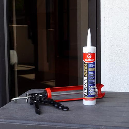 Red Devil 0780 Silicone Ultra 100% RTV Silicone Sealant, 10.1 oz., White, 1 Pack - color: White, size: 1 - Pack, style: 10.1 oz.
