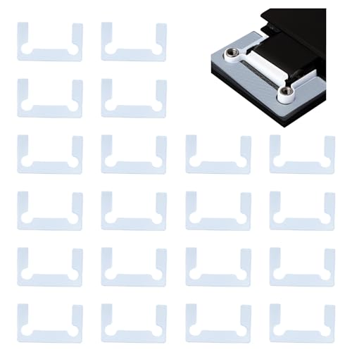 Gasket Replacement Kit for Hinges, 20Pcs Shower Doors Hinge Gaskets Transparent Anti-Slip Gasket for Glass Door Hinge Glass Hinge Pad Replacement Kit - color: Transparent A, size: 20pcs Gasket