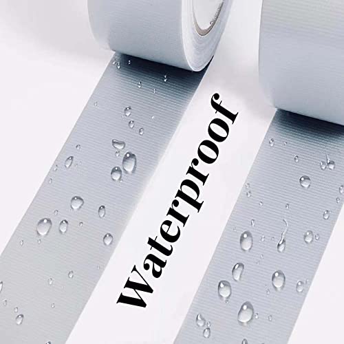Multi Purpose White Duct Tape 2 Inch X 33 Yards, Heavy Duty Strong Adhesive Tape, No Residue, Waterproof All Weather, Tear by Hand, Industrial Repairs - color: White, size: 2 Inches x 33 Yards