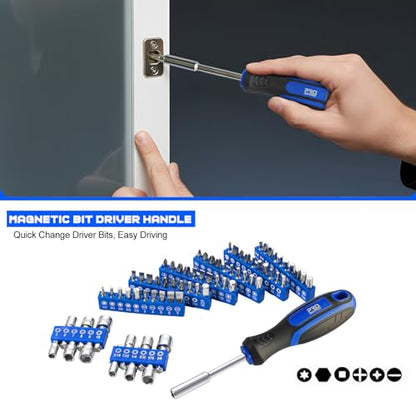 Prostormer Mechanics Tool Set with Drawer Box, 279-Piece SAE and Metric Mechanic Tool Kit with Wrenches & Sockets, General Tool Kit for Car, Motorcycle, Home Repair (Blue) - color: Blue