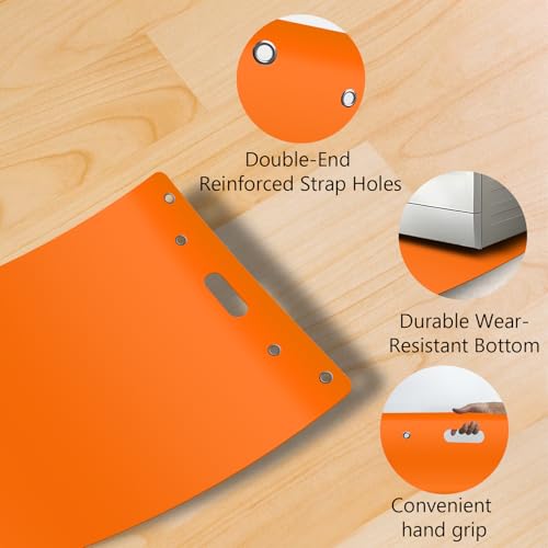Large Appliance Slider with Pull Strap,Furniture Moving Sliders for Floor Protection Premium Moving Mat for Tile Carpet and Hardwood Floor (49'' x 30'' Orange) - size: 49'' x 30'' Orange