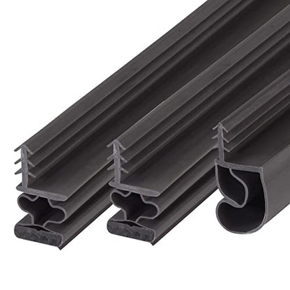 M-D Building Products 01636 Brown Vinyl with Magnetic Strip Top and Sides Door Seal Kit for Steel Doors - color: Brown