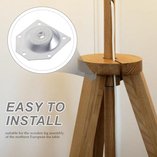 Veemoon Hardware for Solid Wood Legs 4pcs Angled Leg Fixing Plate Bracket for European Style Tables Chairs