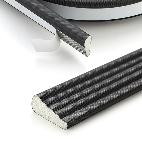196 Inch Self-Adhesive Wedge Weather Stripping Door Seal & Window Insulation - Soundproof Gap Filler, Draft Stopper Foam Tape for Door Frame, Black - color: Black, size: 1PCS x 16.4FT
