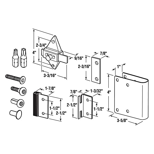 Sentry Supply 656-1000 "Qwik-Fix" Repair Kit for 1 In. Round Edge Inswing Doors (Single Pack)