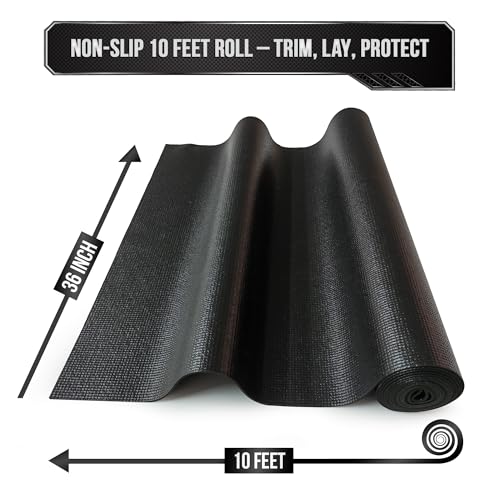 Precision Defined Professional Grade Tool Box Liner, 10 ft x 36", Black | Tool Box Drawer Liner, Shelf Liner Non Slip Mat, Thick Cabinet Shelf Liner, Toolbox Drawer Liner - size: 36"W x 120"L