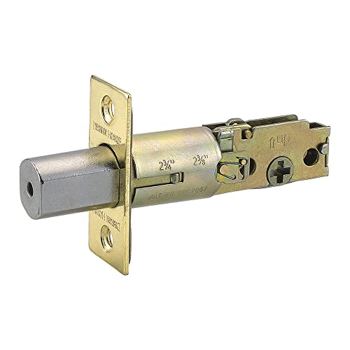 Design House 786103 2-Way Replacement Square Corner Deadbolt Latch Polished Brass - color: Polished Brass