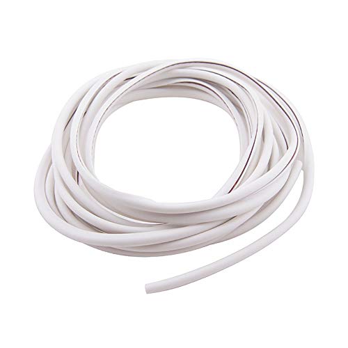 ESUPPORT 16ft 5M U Shape Car Door Moulding Rubber Scratch Protector Strip Edge Guard Trim Seal White - color: White