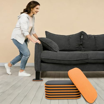 8 Pcs Furniture Sliders, Furniture Movers for Hardwood Floors & Carpet, Heavy Duty Furniture Sliders for Smooth Glide-9 1/2" XL - size: 9 1/2"