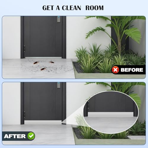 Door Draft Stopper for Bottom of Door, Self-Adhesive Door Sweep, Durable 3-Layer Sillcon Sweep Provides Better Protective and Silent Effect, Stripping Seal for Dust, Noise, White, 39”