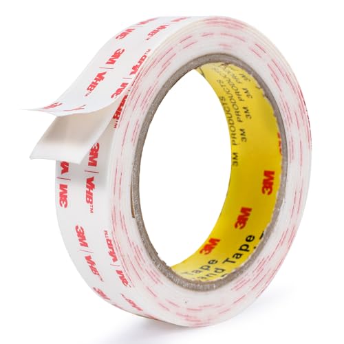 3M Double Sided Tape 1in X 9.85ft，Heavy Duty Removable Mounting Tape, Picture Hanging Adhesive Strips - size: 1in x 9.85ft