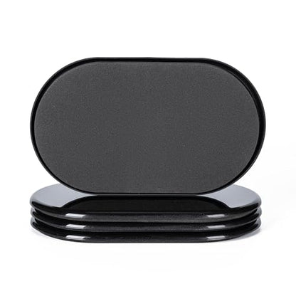 Furniture Sliders, Furniture Sliders Pads for Hardwood Floors, Chair Legs Floors Protectors, Reusable Round Glides Glider, Heavy Duty Furniture Movers Sliders (4 Pcs, 5 3/4inch x 9 1/2inch,Black) - size: 9 1/2" Oval-4 Pack Black