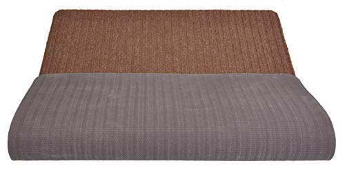 Stair Treads Collection Indoor Skid Slip Resistant Carpet Stair Tread Mat (Brown, Matching Mat 24 in x 30 in) - color: Brown, size: 24"x30" Landing Mat