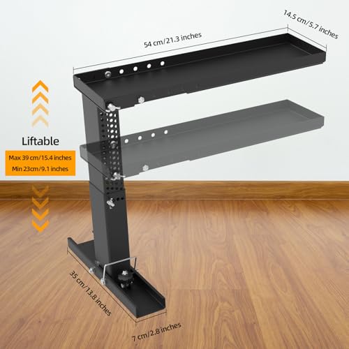 Qualward Ladder Leveler, Heavy-Duty Ladder Stabilizer High Strength, Ladder Platform 9.1"-15.4", Adjustable Height and Foldable Ladder Stabilizer for Stairs with Non-Slip Feet - size: Standard 9.1-15.4"
