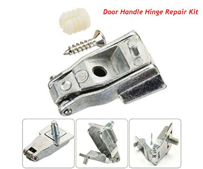 Chrome Outer Door Hinge Handle Repair Kit OS or NS Genuine OE:51964555 Fit for Fiat 500 / Abarth 500 / Alfa Romeo 147 / Alfa Romeo GT New! (Pack of 2) - size: General (Pack of 2)