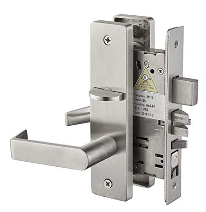 Commercial Heavy Duty Mortise Lock Escutcheon Plate Handle Set for Entrance/Office Front Door F20 - color: Escutcheon Plate/Entry