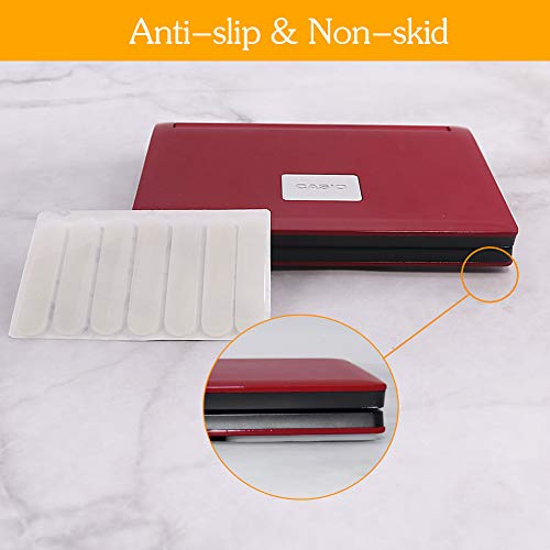 16pcs Glass Top Bumpers, Silicone Strip Adhesive Furniture Bumpers for Sliding Door Cabinet Drawers - size: 50mm*10mm, 2mm