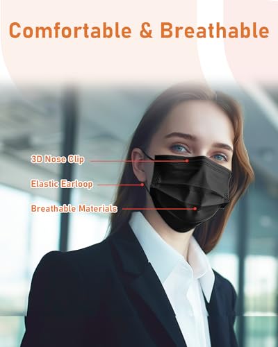 Face Masks Disposable 100 Pack, 4 Ply ASTM Level 3 Medical Grade, Breathable for Adult Outdoor Protection, Individually Wrapped for Home, School & Office, Neon Zest - color: Neon Zest