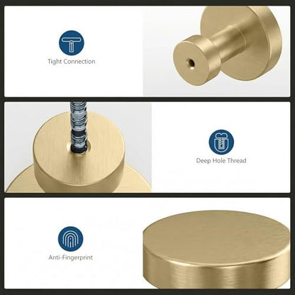10 Pack Cabinet Knobs Champagne Bronze Drawer Knobs Solid Dresser Knobs for Dresser Drawers - color: Champagne Bronze, size: 10 Pack