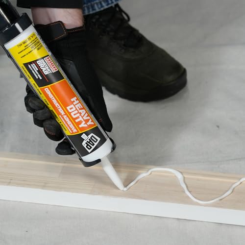 DAP Heavy Duty Construction Adhesive, White, 10 oz (7079827509)