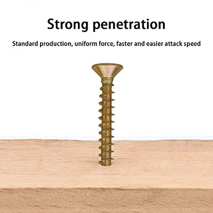 M3.5 M4 M5 Flat Head Wood Screws Assortment Kit 260 Pcs,Phillips Drive Countersunk Flat Head Self-Tapping Wood Screws,Yellow Zinc Plated Finish Screw Kit,Screws for Metal,Full Thread Screw Set - style: M3.5M4M5 260PCS