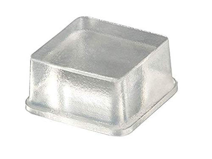 Clear Tall Square Adhesive Rubber Bumper Pads - Rubber Feet for Speakers, Electronics, Furniture, Appliances, Audio Equipment - 20 Pieces - size: 20 Pcs Clear