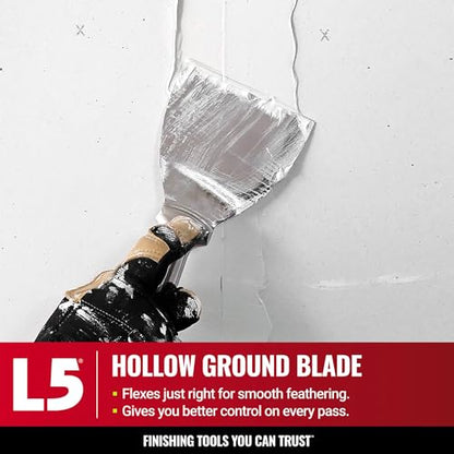 3" All Stainless Steel Joint Knife - LEVEL5 | Professional Grade Putty Blade, Premium Polished All-Metal, Precision Ground Edge, Ergonomic, Corrosion Resistant | 5-403 - size: 3-Inch