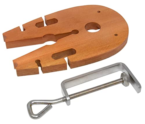 Advanced Jewelers Bench Pin with C-Clamp Set with V Slot Sawing Jewelry Making Tool Metalsmith Workbench Vise Tool