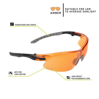 ULTRX Unisex Safety Glasses - color: Amber