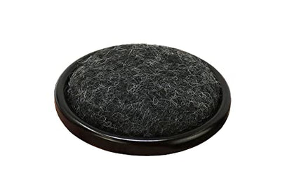Shepherd 1-1/4" Round Reusable Carpet Bottom Furniture Caster Cups for Office Chairs, Desks, and Carts, Furniture Wheel Caster Cups for Carpet and Hardwood Surfaces, 4-Pack, Brown