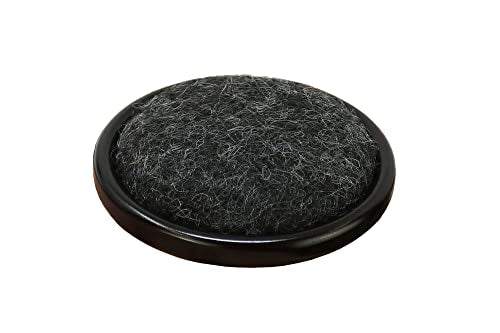 Shepherd 1-1/4" Round Reusable Carpet Bottom Furniture Caster Cups for Office Chairs, Desks, and Carts, Furniture Wheel Caster Cups for Carpet and Hardwood Surfaces, 4-Pack, Brown