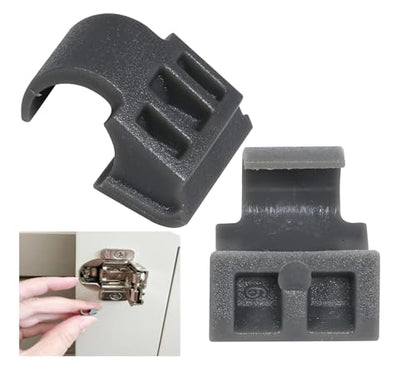E.H.C. 86 Degree Restriction Clips for Most Major Brand Face Frame Hinges. Limit’s The Hinge to 86 Degrees Allowing Cabinet Door to Stop. 4 Restriction Clips per Bag No More Bang