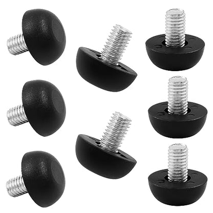 Litoexpe M8 Adjustable Furniture Leg Levelers, 8pcs Thread Screw in Furniture Leveling Feet Glides, Outdoor Patio Furniture Legs for Table, Chair, Desk, Cabinet