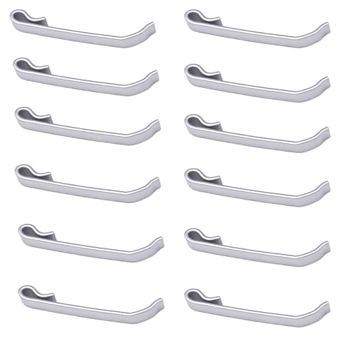 12Pcs Tool Box Drawer Slide Retaining Keeper Clips Fit for Napa Mac Matco Proto Sears Craftsman Tool Boxs Chest Clip Early 2'' Single Loop Pull Out Stop Style Tool Box Drawer Slides Replacement Parts - style: single-ended ring
