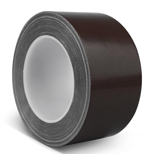 Dark Brown Duct Tape Heavy Duty, 1.88 Inch x 35 Yard Waterproof Strong Adhesive Duct Tape for Indoor Outdoor Repairs Tear by Hand, 1 Roll - color: Dark Brown