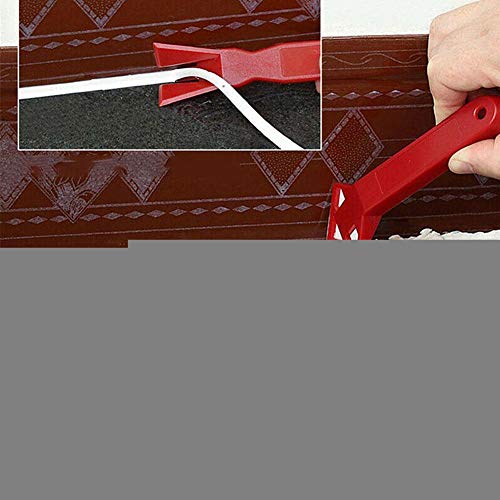 Caulking Tool, 2PCS Caulk Tools Kit Silicone Sealant Remover Shovel Glass Cement Caulking Scraper Red for Any Edge Angle Joint