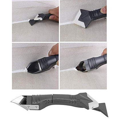 Glass Scraper, Sealant Trowel Angle Grout Caulking Remover Set Hand Caulk Finishing Tools