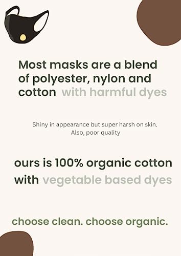 Cotton Face Masks - Made of Premium Organic Cotton, Reusable Washable Soft Cloth Face Masks 3/6 Pk - color: 3 Pack Summer Tones