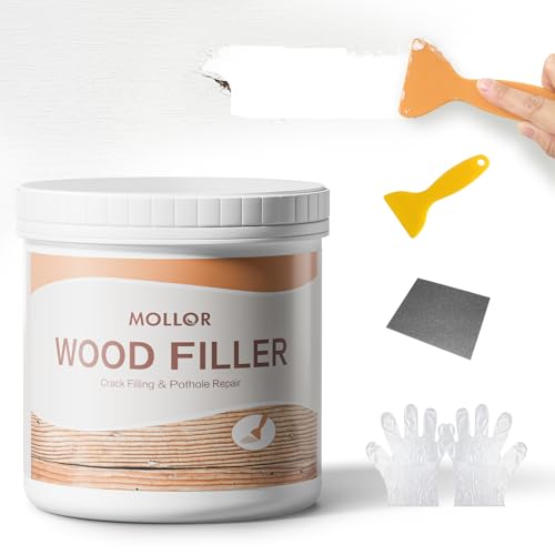 All Purpose Wood Filler, 32 Ounce White Wood Putty Repair for Holes, Quickly Restore Any Broken and Defective Wooden Furniture, Door Frame Repair Kit Stainable - size: 1kg