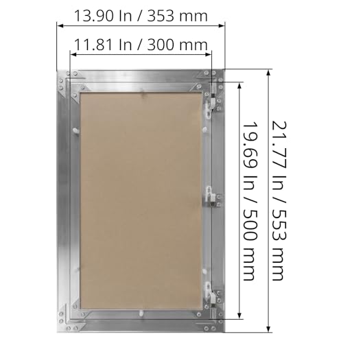 12" x 20" Waterproof Drywall Access Panel, Tileable and Paintable Ceiling and Wall Access Panel for Drywall, Wire Cover for Wall Covering Panels, Push to Open, Flush-Mount Wall Hole Cover - size: 12" X 20"