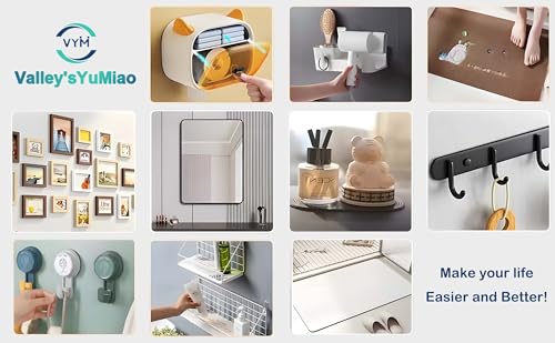Valley'sYuMiao 2Rolls, Nano Double Sided Mountinging Tape, Adhesive-self Heavy Duty Tape, 2 Sides Sticky Tack Tape for Painted Walls AC Hanging Clear, 0.7in×10fts, 20fts Total Long - size: 2Rolls, 0.7″, 20fts TL