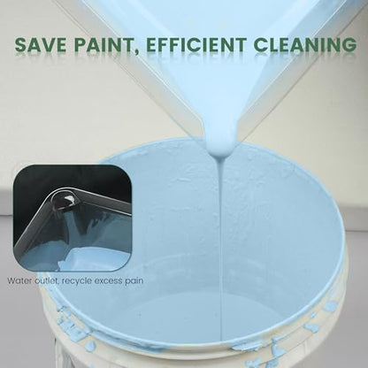 Voomey Paint Tray Liner Disposable,Paint Pan Liners,24 Pcs Heavy-Duty Plastic Paint Tray Liners for House Painting, Leak-Proof & Easy Cleanup (Only Compatible with Voomey 17pcs Paint Roller Kit) - style: 24pcs paint tray liners